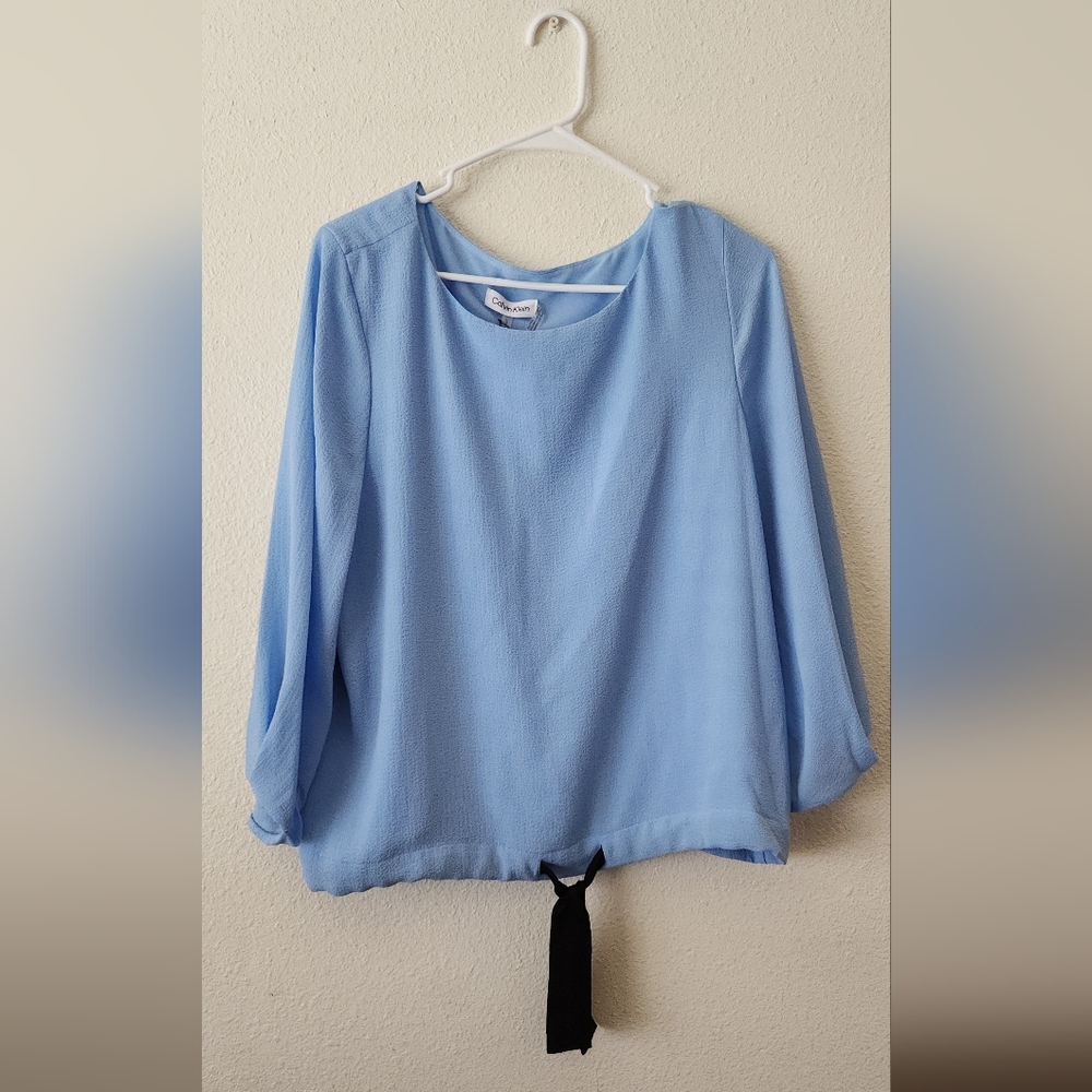 Calvin Klein blouse color blue size L